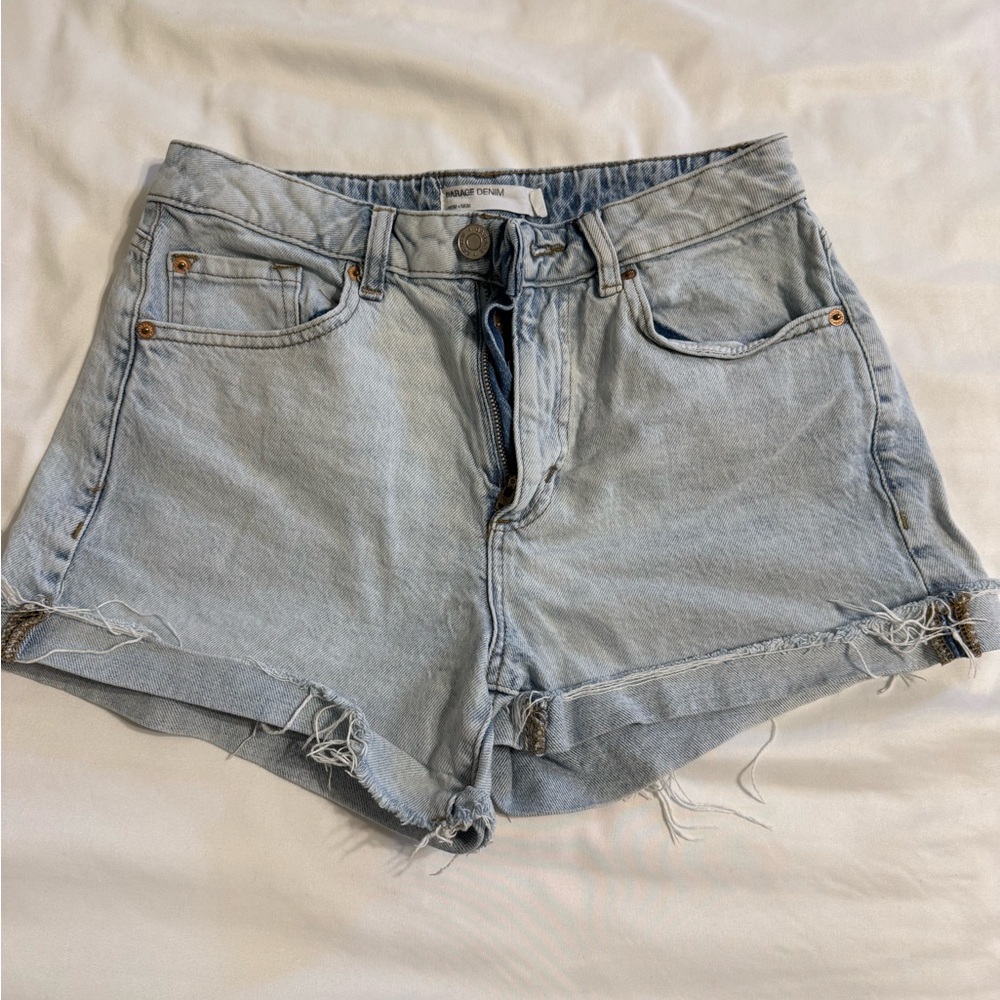 Garage: Light Blue Denim Shorts